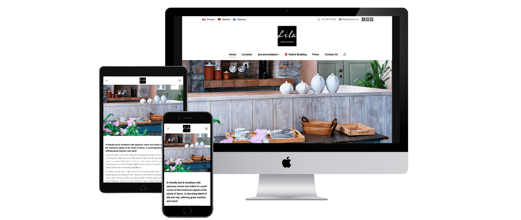 Lila Guesthouse Website Responsive